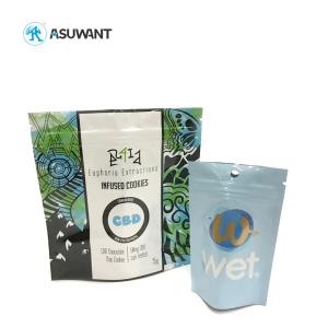 Wholesale Biodegradable Plastic Smell Proof Mylar Pouch Exit Bags Zipper Top Custom Logo from china suppliers