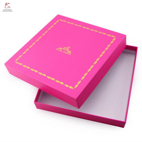 Printed Cardboard Boxes with Lid | Customized Gold Foil Personalised Packaging