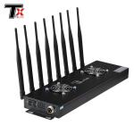 8 Way Desktop WiFi Signal Jammer Radius 5-40 Meter For Courts