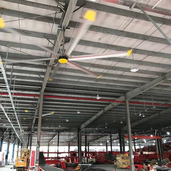 Aluminum Magnesium Alloy 6.1m 20FT HVLS Industrial Ceiling Fans for Dairy Farm