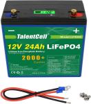 12v 24ah Lifepo4 Lithium Battery Pack Rechargeable Large Capacity With LCD