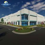 Galvanized Spray Coated Large Span Steel Structure Industrial Building