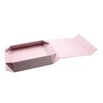 Custom Luxury White Black Pink Magnet Flap Clothing Paper Box Foldable Magnetic