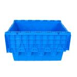 Customized Logo Moving Crate 710x575x485mm Nestable Storage Box with Attached