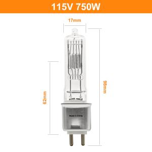 Wholesale G9.5 Base Bi Pin Halogen Bulb 3200k 750 Watt 115v Tungsten Stage Spotlight Back Light from china suppliers