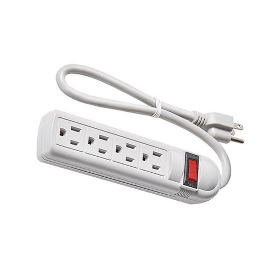 4 outlet Power Strip and Extension Socket With 15A Circuit Breaker Surger Protector Reset Switch