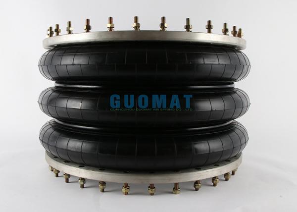 Flange Ring Triple Convoluted Industrial Air Bag Natural Rubber Air Spring