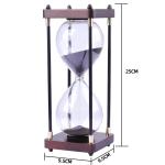 Black Decorative Sand Hourglass Stool Wood Antique Hourglass Timer Free Sample