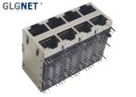 Non POE 4 Channels 2X4 Magnetic RJ45 Connector
