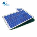50W Transparent Glass Solar Panel ZW-50W-18V Aluminium Frame Portable Solar
