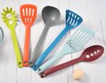 Creative Color Silicone Kitchen Utensil Sets Combination Nylon Scoop Nonstick 6