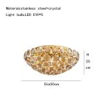 Modern LED Crystal Chandelier Luxury gold ceiling lamp(WH-CA-52)