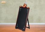 100 cm Height Outdoor Wooden Decorative Chalkboards Polyresin Chef Figurine