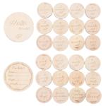 Custom Wooden Baby Milestone Cards | 13 Double-Sided Hand-Crafted Circles with a