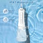 Dental Cleaner IPX7 Cordless Water Flosser 300ml Rechargeable Water Flosser