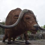 Waterproof Animatronic Animal Model Real Animatronic Buffalo For Amusement Park