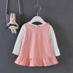 110CM 17KG Toddlers Matching Vest And Skirt White Long Sleeve Shirt Outfit Sets
