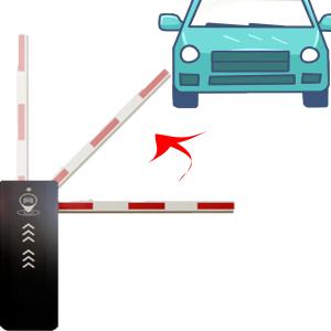 Wholesale 4.5m LED Arm Traffic Barrier Gate Operating Life 5 Million For Parking from china suppliers
