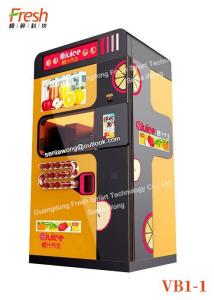 Wholesale food grade material fresh juice Orange Juice Squeezing Automatic Beverage Vending Machine with cleaning systems from china suppliers