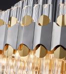 Shopping Mall Height 36cm LED Dimmable Crystal Pendant Ceiling Light