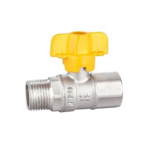Wholesale 1/2 Brass Ball Valve Threaded Sand Blast And Nickel Plated from china suppliers