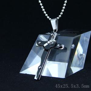 Wholesale Fashion Top Trendy Stainless Steel Cross Necklace Pendant LPC79 from china suppliers