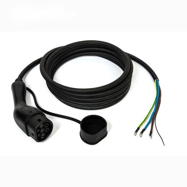 Single Gun IEC62196 Type2 Electric Vehicle Charging Plug 32A/1Phase EV Charger