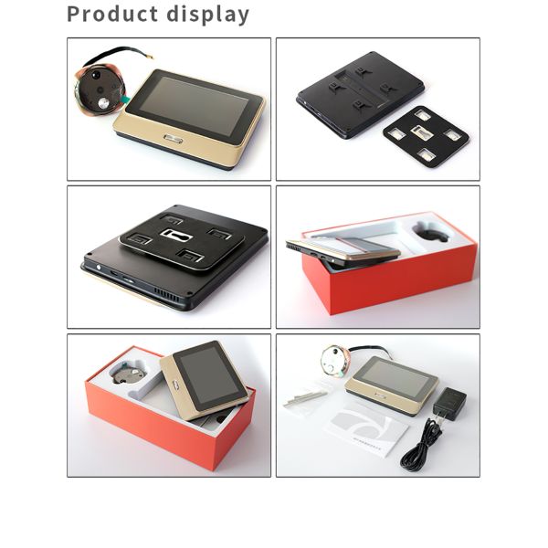 5inch Smart WiFi Peephole Video Doorbell Door Viewer With Call Button Support Tuya APP With Motion Detection