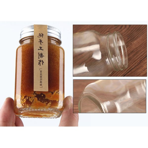 Large Empty Glass Jars For Food Candy Food Beverage Customizd Size