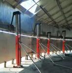 300 Kn Rated Lifting Capacity Hydraulic Jacks for 2.5 Meter Tank Lift 25 MPa