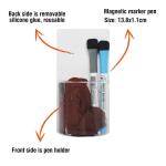 Reusable Whiteboard Pen Magnetic Holder Plastic Pen Holder With Self Adhesive
