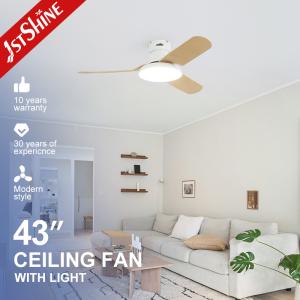Wholesale Flush Mounted Ceiling Fan With Light Remote Dimmable Led Light from china suppliers