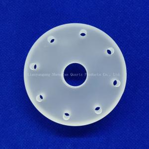 Wholesale Factory Custom High Temperature Sealed Quartz Flange Perforated Quartz Glass Tube from china suppliers