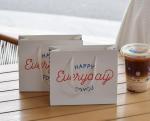 Customized White Card Reusable Paper Bag Banquet Birthday Gift Paper Color
