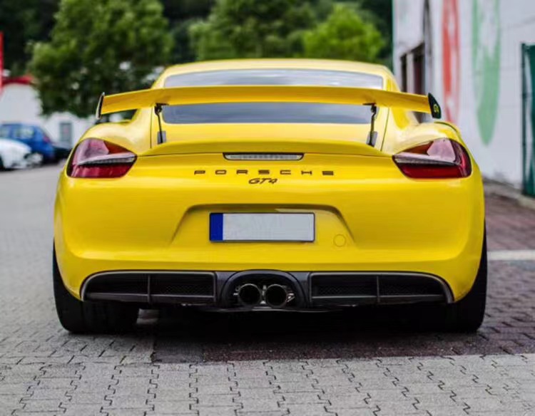 PU Plastic Products for Porsche Boxster 981 Body Kit Boxster 981 Upgraded GT4 Front and Rear Bumper Spoilers