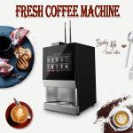 Touch Screen 9 Beverages Vending Machine Freshly Ground Cappuccino Latte Mocha