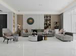 Scratch-resistant Light Gray Indoor Floor 800x800mm Polished Glazed Porcelain
