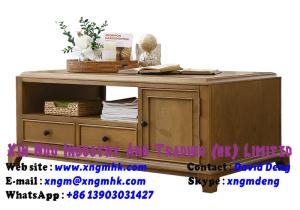 Wholesale Solid wood coffee table Ash transparent paint living room coffee table furniture from china suppliers