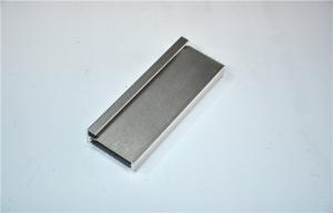 Wholesale Silver Brushed Aluminium Extrusion Profiles For Decoration , 6063-T5 from china suppliers