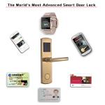 Anti theft Intelligent Mobile Operated Door Lock Password Card Induction