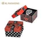 Cardboard Black Paper Single Watch Packaging Box with Soft Pillow Wholesale