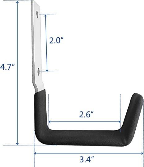 2mm Thick Powder Coated Solid Steel Garage Garden Tool Organizer Rack for Quick