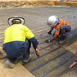 Pp Uniaxial Plastic Geogrid Pe One-Way Geogrid Uniaxial Polyester Geogrid Gravle