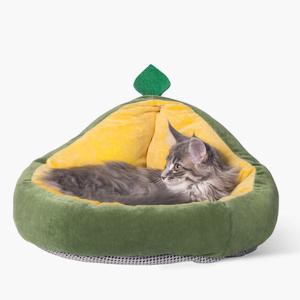Wholesale Calming Pet Nest Pet Felt Fabric Avocado Shape 1000x500x8mm to Keep Warm from china suppliers