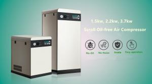 Wholesale 10 bar 3.7kw 5.5kw portable scroll air compressor oil free for integrated semiconductor cleaning from china suppliers