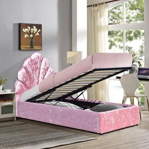 Wholesale The Upholstered Bed Frame Has Special Thing That Its Color And Shape Unlike Any Other Beds from china suppliers