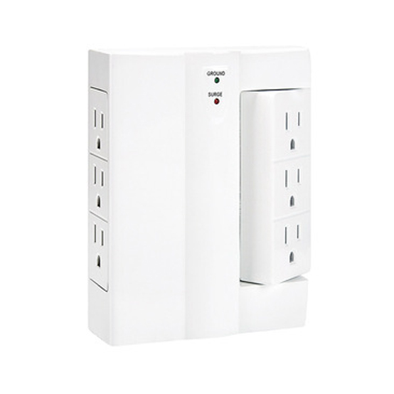 Wall Power Socket And Wall Tap One Input 6/3 Rotable Outlet 2 USB Surge UL cUL passed