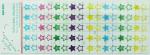 Japanese Style Calendar Reminder Stickers For Planners Star Shape 70mm X 170mm