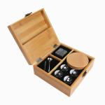 Old Fashioned Cocktail Smoker Kit and Bamboo Box with 4 Flavours of Wood Chips