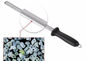 Wholesale Whetstone Knife Sharpener Diamond Steel Sharpening Rod With ABS Handle For Professional Kitchen Tool from china suppliers